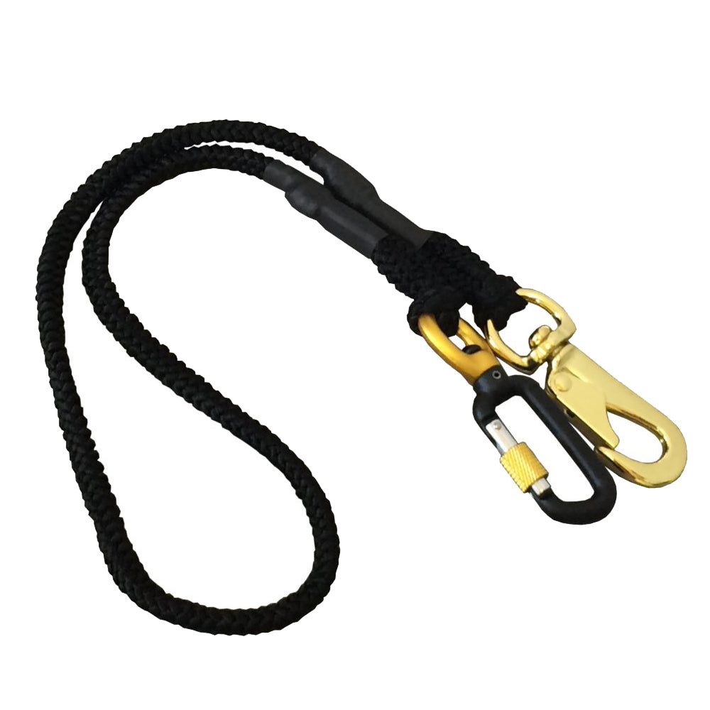 KUROKIN Tool Anti-Drop Rope - Locking Type Black and Gold Series