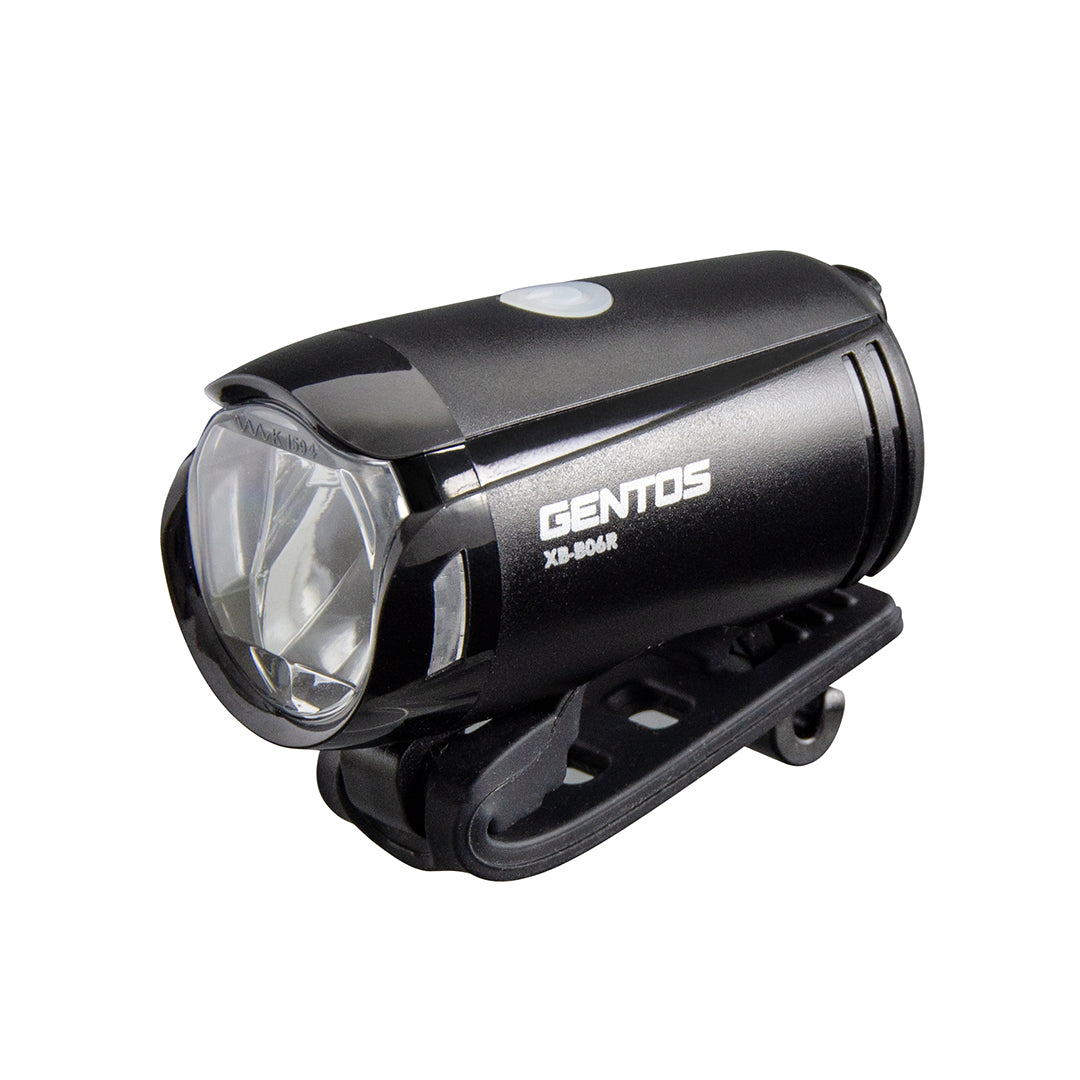 GENTOS_自行車燈 USB充電 210流明 IPX4(XB-B06R)