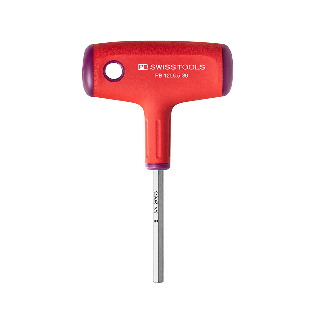 PB SWISS TOOLS_T型膠柄六角板手 _5x80mm(PB_1206.5.0-080)
