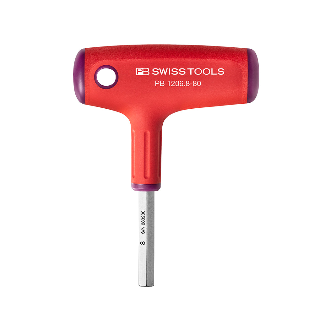 PB SWISS TOOLS_T型膠柄六角板手 _8x80mm(PB_1206.8.0-080)