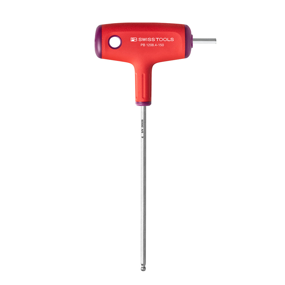 PB SWISS TOOLS_T型膠柄球型六角板手-兩用型 _4x150mm(PB_1208.04-150)