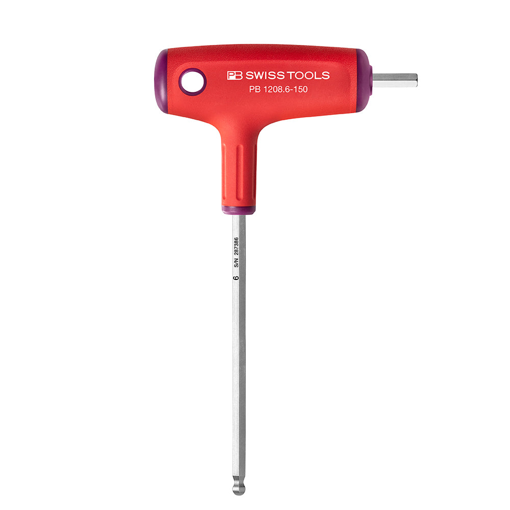 PB SWISS TOOLS_T型膠柄球型六角板手-兩用型 _6x150mm(PB_1208.06-150)