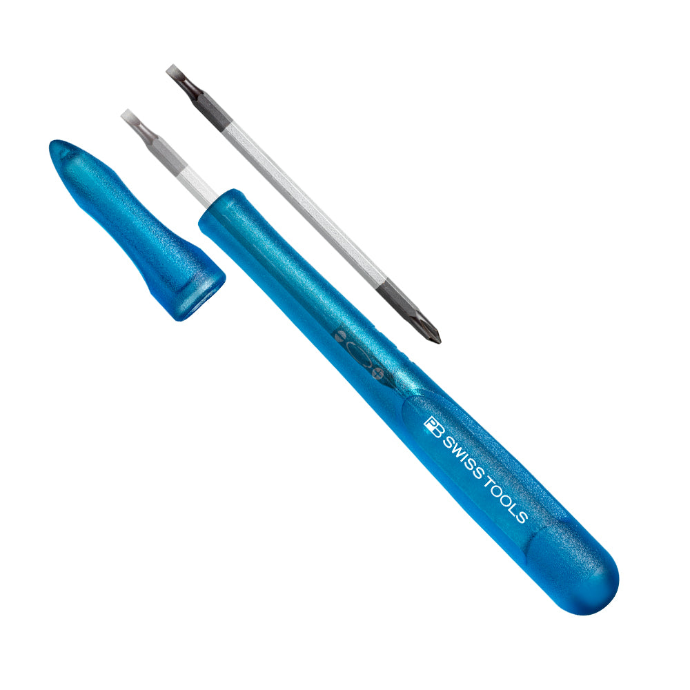 PB SWISS TOOLS_筆型可換頭精密起子 00號_藍色(PB_168.00 BLUE)