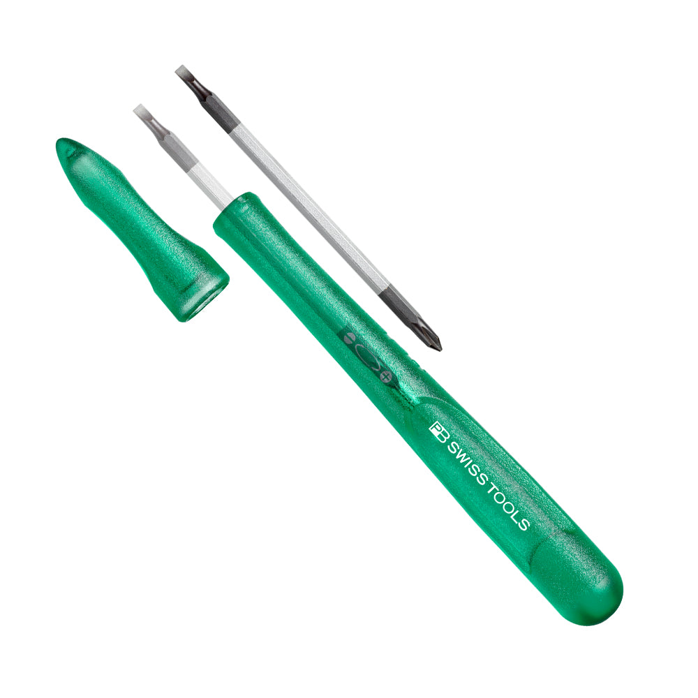 PB SWISS TOOLS_筆型可換頭精密起子 00號_綠色(PB_168.00 GREEN)