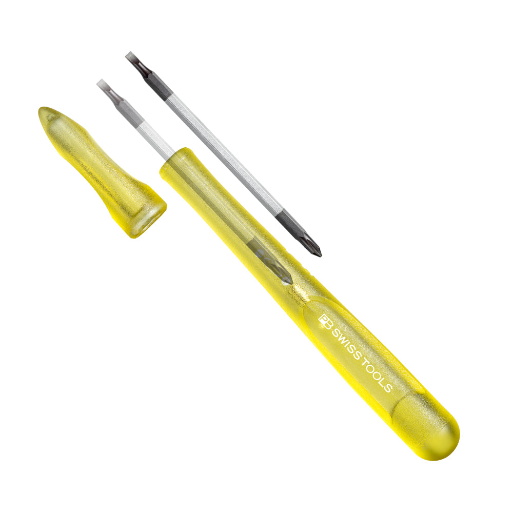 PB SWISS TOOLS_筆型可換頭精密起子 00號_黃色(PB_168.00 YELLOW)