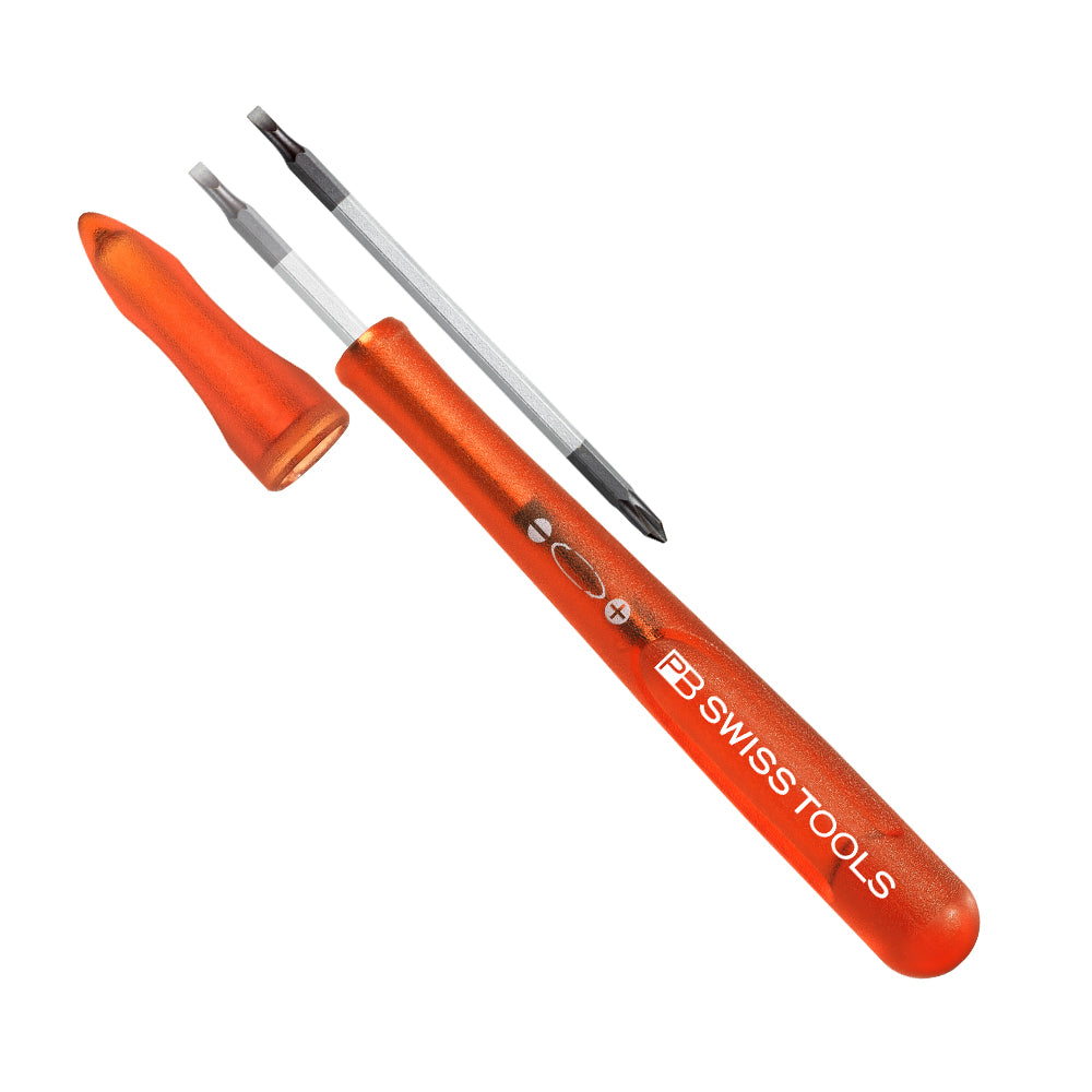 PB SWISS TOOLS_筆型可換頭精密起子 0號_紅色 (PB_168.0 RED)