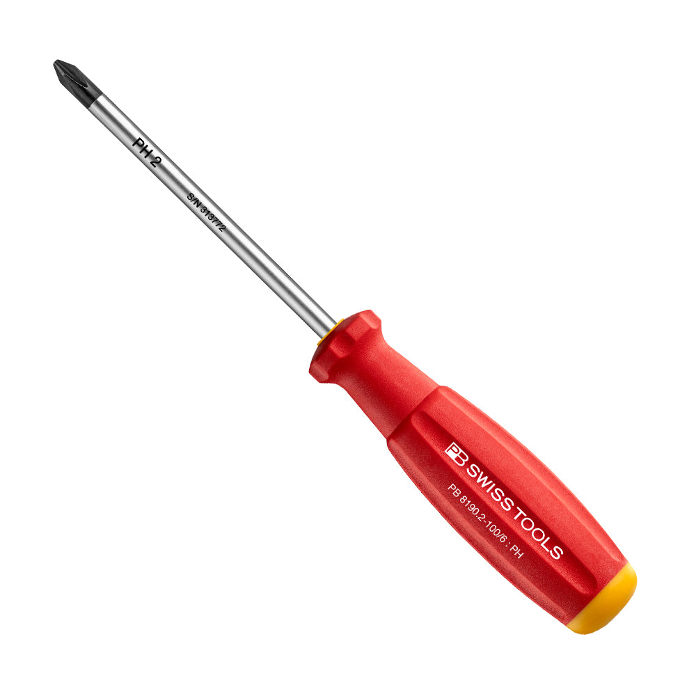 PB SWISS TOOLS_軟柄起子 十字_2x100mm(PB_8190.2-100/6)