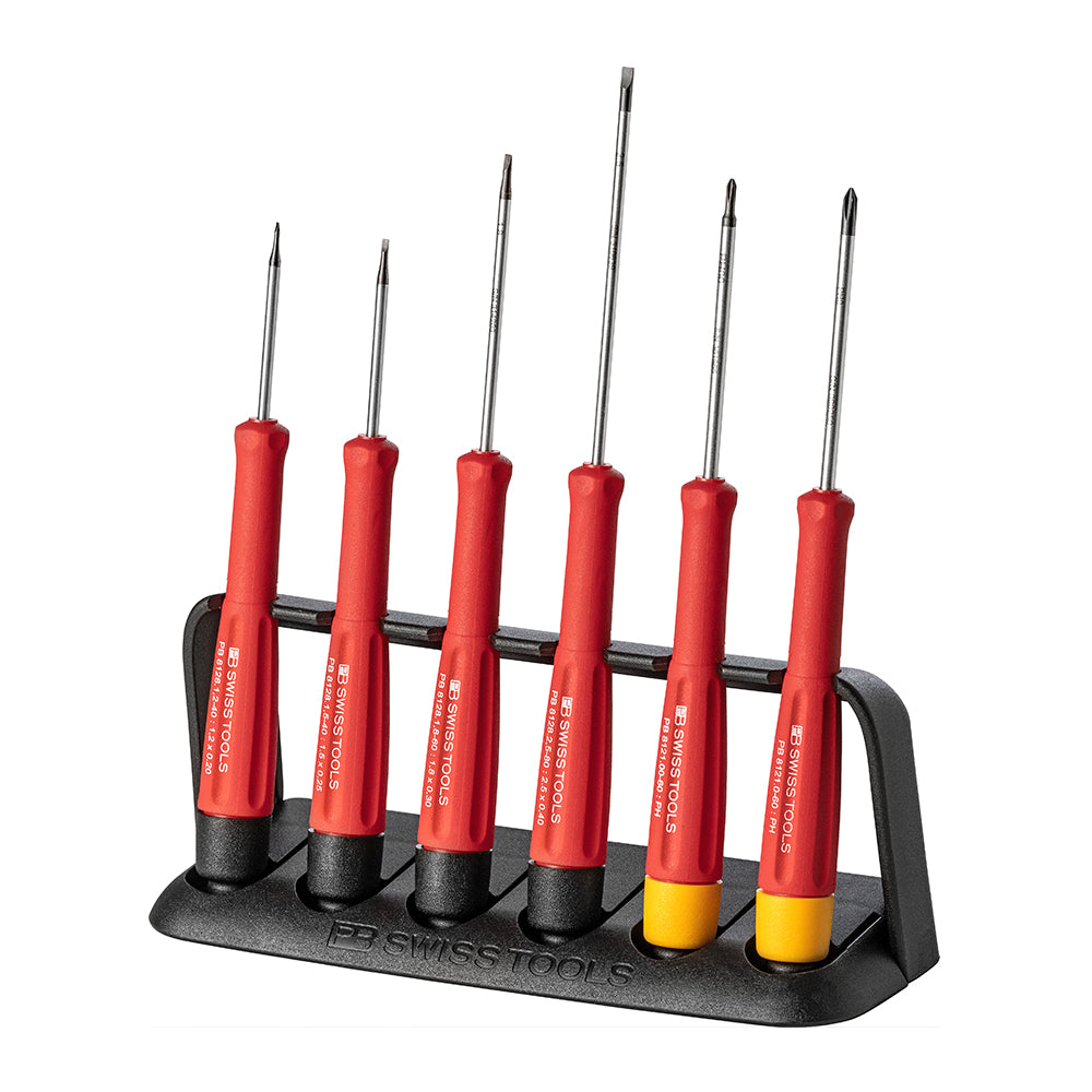 PB SWISS TOOLS_電子精密起子組 十字&一字_6支組(PB_8641)