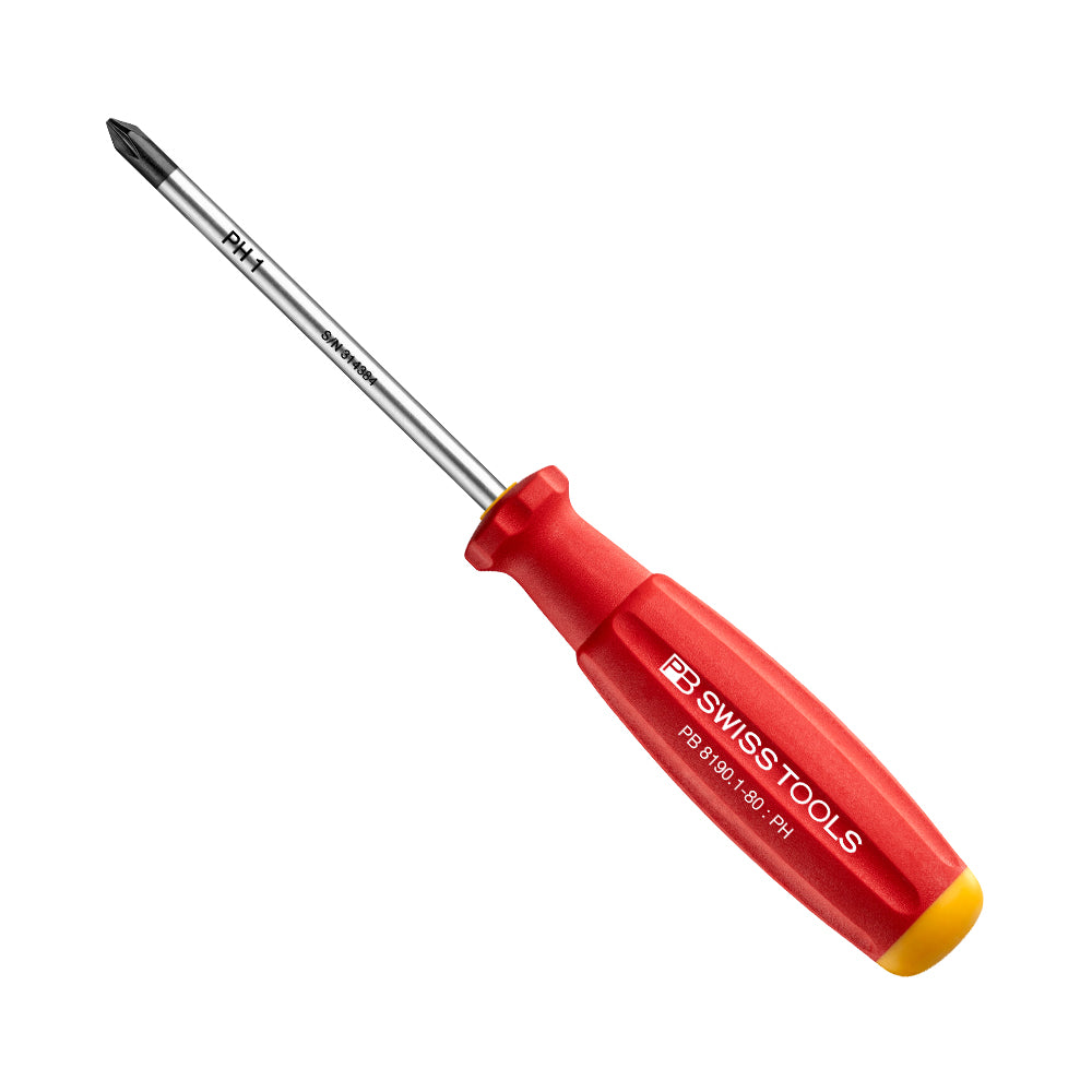 PB SWISS TOOLS_軟柄起子 十字_1x80mm(PB_8190.1-80)