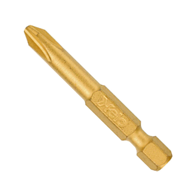 FELO_E6.3單頭鍍鈦塗層起子頭-2支入_PH2x50mm (03202567)
