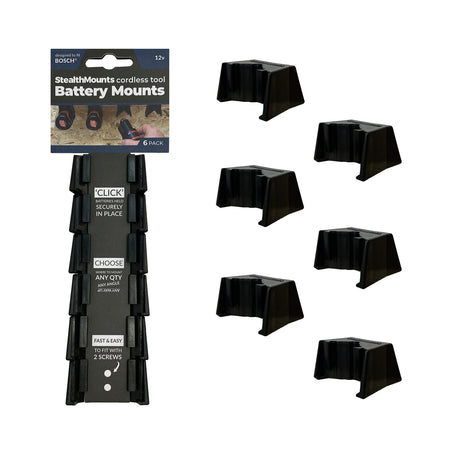 STEALTHMOUNTS_電池收納座-BOSCH博世10.8/12V用_黑色-6入(BM-BO108-BLK-6)