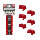 STEALTHMOUNTS_電池收納座-MILWAUKEE美沃奇M12用_紅色-6入(BM-MW12-RED-6)