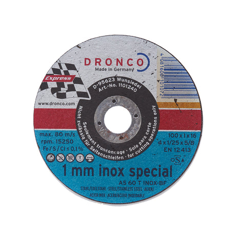 DRONCO_雙網切斷砂輪_100x1.0mm 25入
(1101240)
