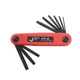 JETECH_折疊式 星型板手_9支組-公制(FT-09MM)