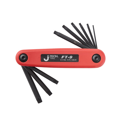 JETECH_折疊式 星型板手_9支組-公制(FT-09MM)