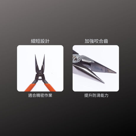FUJIYA_超迷你尖口鉗_110mm(MP9-110)_特色