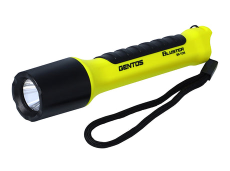 GENTOS_防水+10M耐摔手電筒(黃) 400流明 IP68(BR-10M)