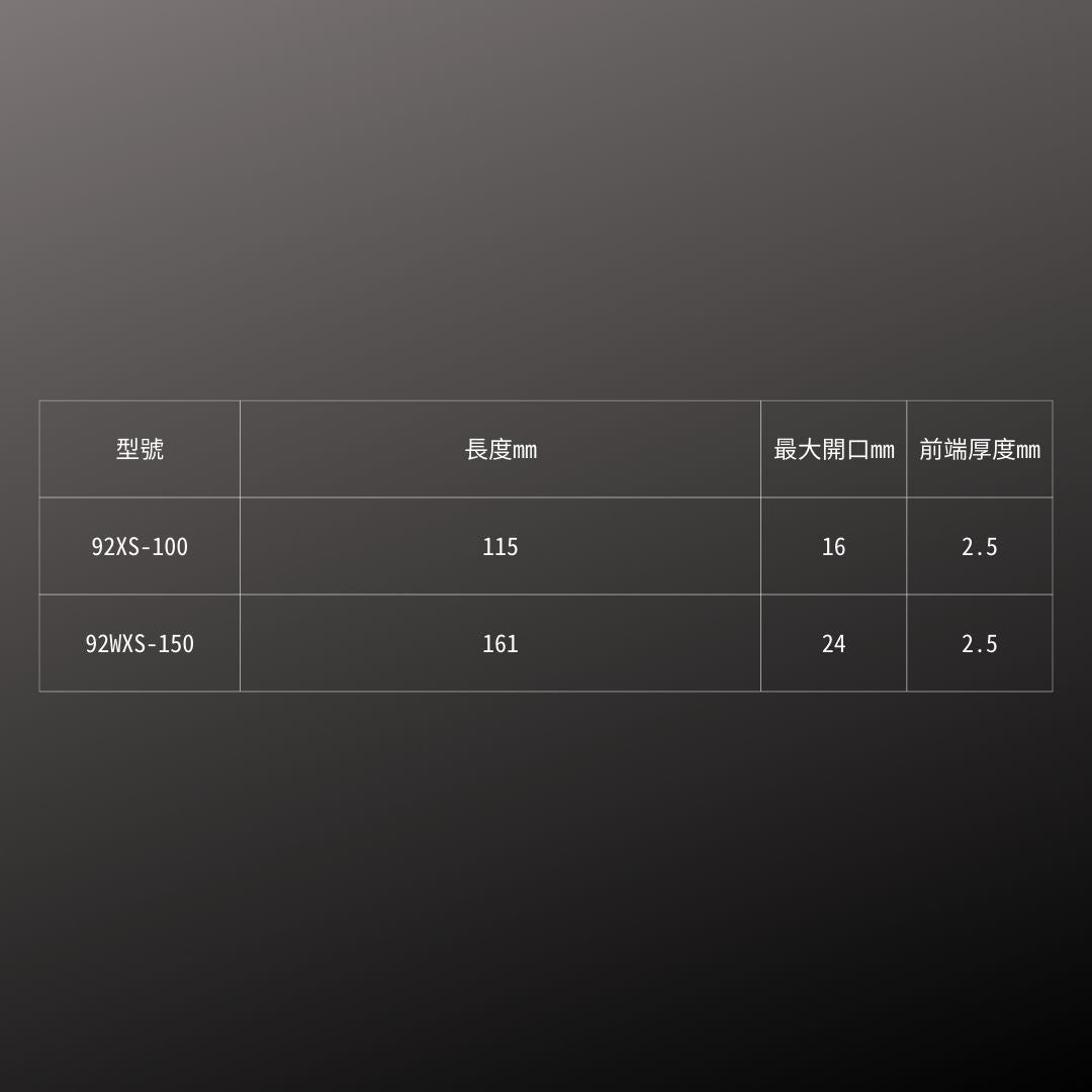 IREGA_92xs超超薄型活動板手_4吋(92XS-100)_規格