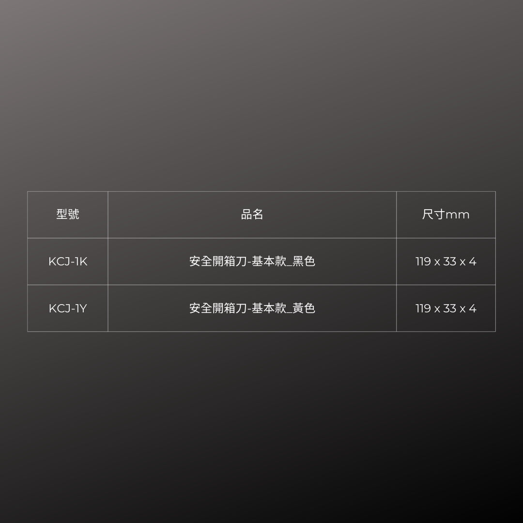 KLEVER_安全開箱刀-基本款