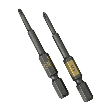 KUROKIN_單頭起子頭-十字PH1x65mm_2入 黑金系列(5102D-65-BG)