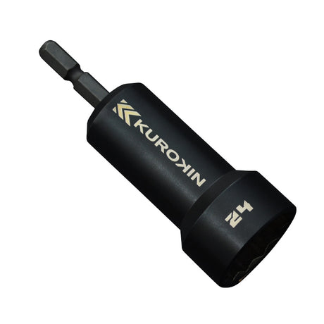 KUROKIN_微加長六角套筒_24mm 黑金系列(512-24-BG)