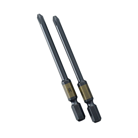 KUROKIN_單頭起子頭-十字PH2x82mm_2入 黑金系列(5202D-82-BG)