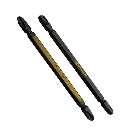 KUROKIN_高強度雙頭起子頭-十字PH3x110mm _2入 黑金系列(5302-110-BG)