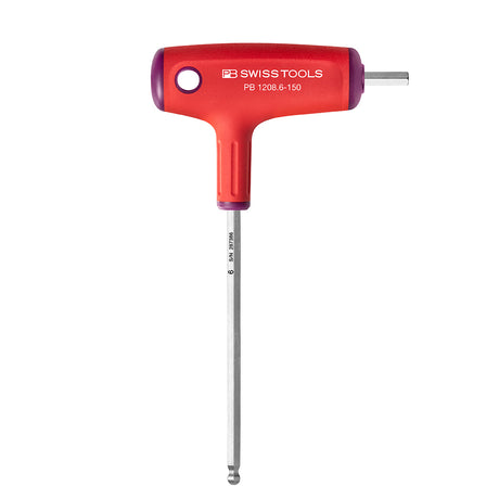 PB SWISS TOOLS_T型膠柄球型六角板手-兩用型 _6x150mm(PB_1208.06-150)