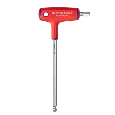 PB SWISS TOOLS_T型膠柄球型六角板手-兩用型 _10x200mm(PB_1208.10-200)