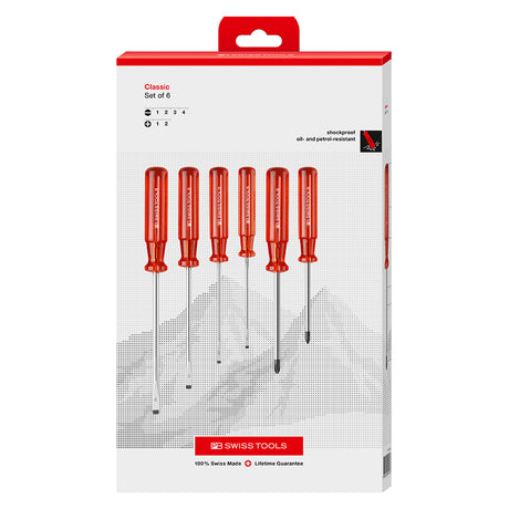 PB SWISS TOOLS_經典握柄起子組CBB 十字&一字_6支組 (PB_1560.CBB)