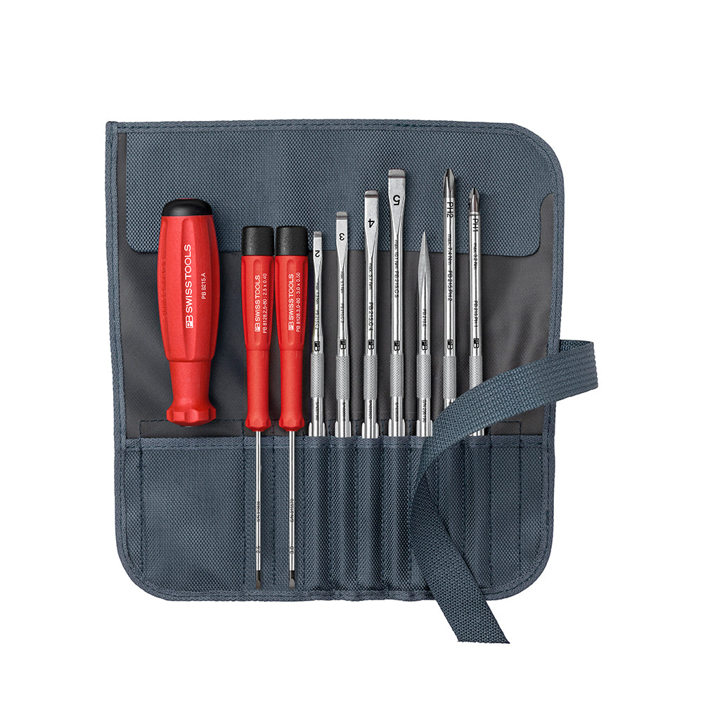 PB SWISS TOOLS_起子組+工具收納袋 灰色 (PB_8218.GY)