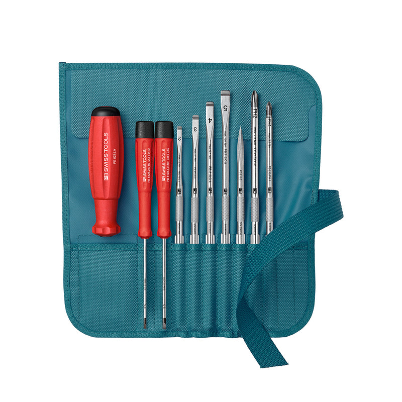 PB SWISS TOOLS_起子組+工具收納袋 綠色 (PB_8218.PE)
