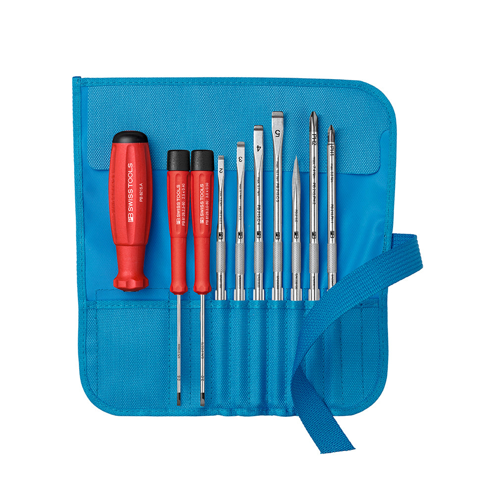 PB SWISS TOOLS_起子組+工具收納袋 土耳其藍 (PB_8218.TU)