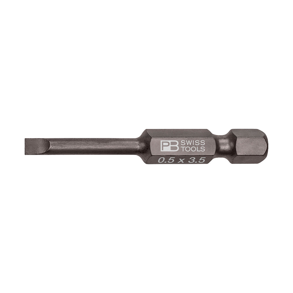 PB SWISS TOOLS_E6.3單頭起子頭-一字 0.5x3.5 (PB_E6.100/1)