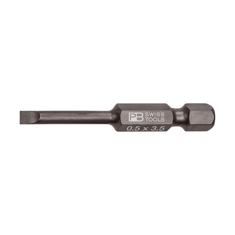 PB SWISS TOOLS_E6.3單頭起子頭-一字 0.5x3.5 (PB_E6.100/1)