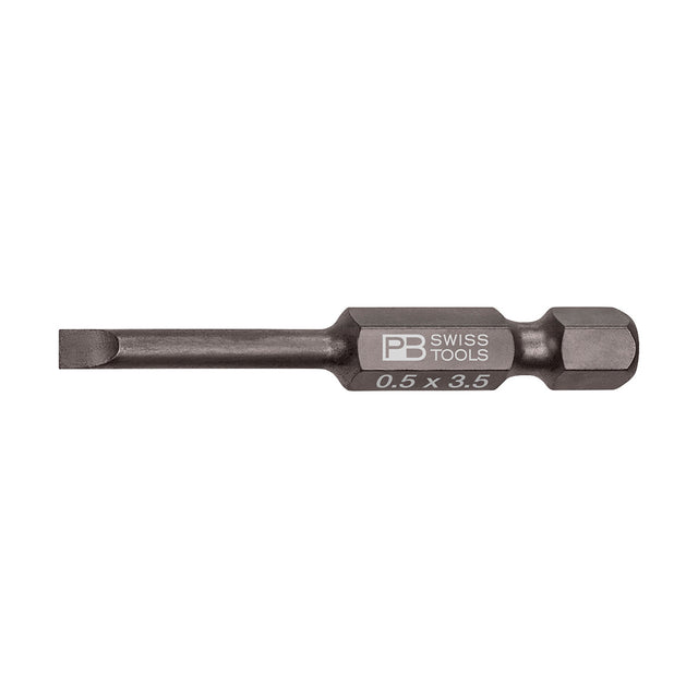 PB SWISS TOOLS_E6.3單頭起子頭-一字 0.5x3.5 (PB_E6.100/1)