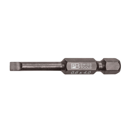 PB SWISS TOOLS_E6.3單頭起子頭-一字 0.6x4.0 (PB_E6.100/2)
