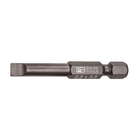 PB SWISS TOOLS_E6.3單頭起子頭-一字 0.8x5.5 (PB_E6.100/3)