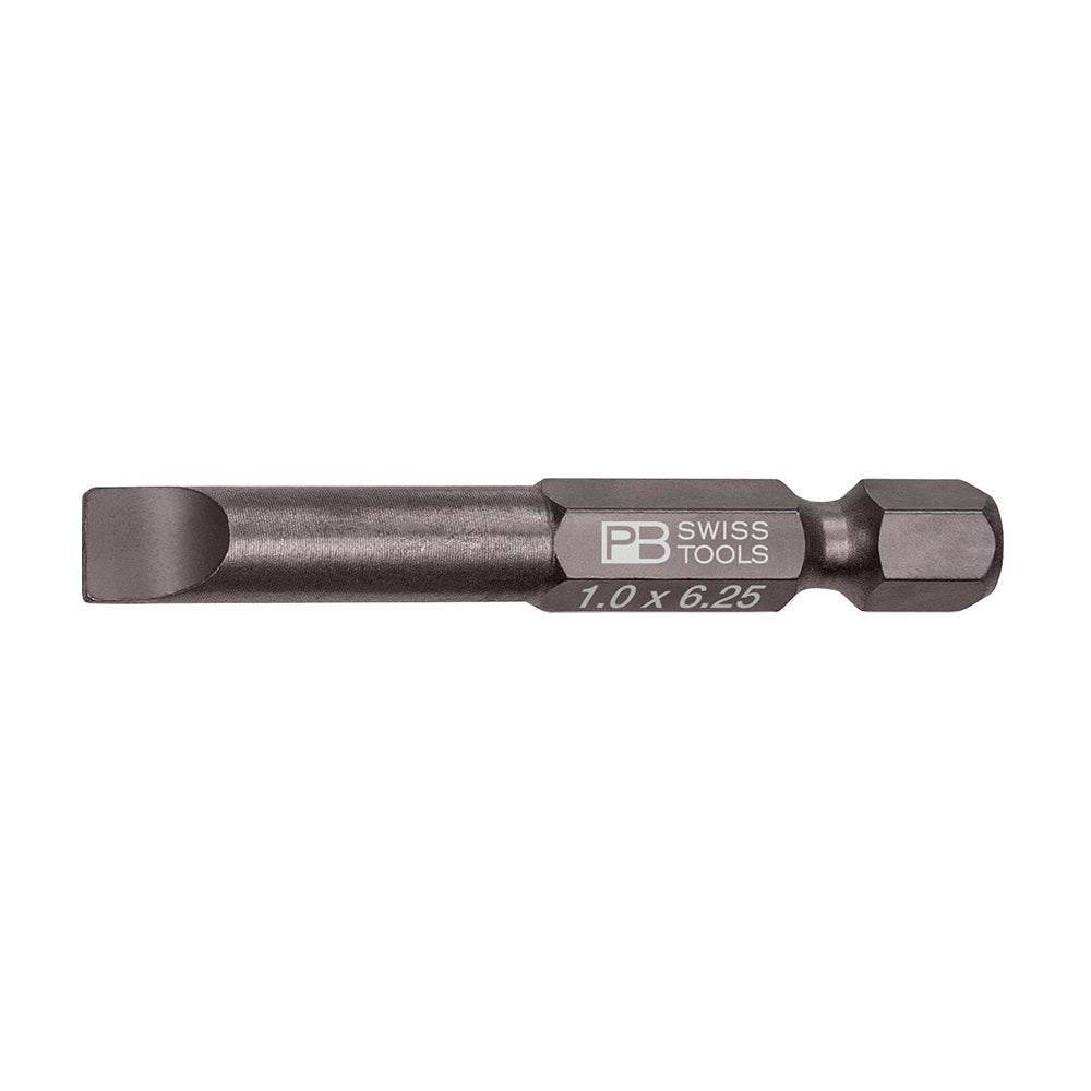PB SWISS TOOLS_E6.3單頭起子頭-一字 1x6.25 (PB_E6.100/4)