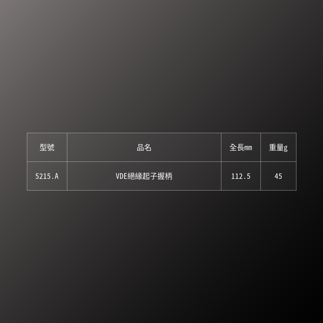 PB SWISS TOOLS_VDE絕緣起子握柄(PB_5215.A)_規格