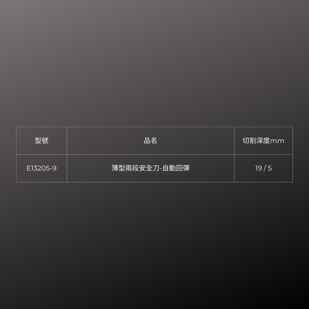 PHC_薄型兩段安全刀-自動回彈 (E13205-9)_規格