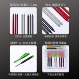 PICA_3030細長工程筆-筆芯 耐70°_黑紅白(8入) 4070/SB_特色