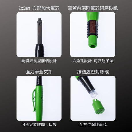 PICA_超粗工程筆 2x5mm_吊卡包裝(6060/SB)_特色