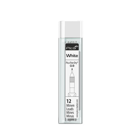 PICA_7070細長工程筆0.9筆芯_白色-吊卡包裝(7032/SB)