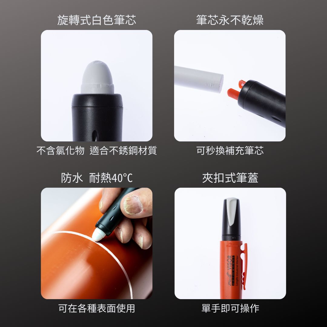 PICA_Visor固體油漆筆-可換芯_白(990/52/SB)_特色
