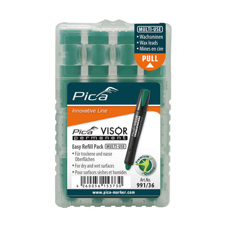 PICA_Visor固體油漆筆 筆芯_4入-綠(991/36)
