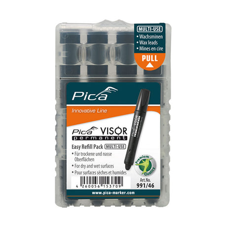 PICA_Visor固體油漆筆 筆芯_4入-黑(991/46)