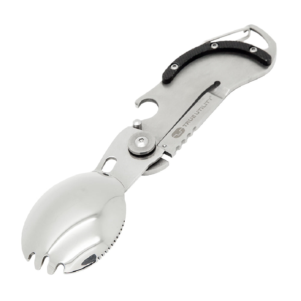 TRUE UTILITY_英國多功能刀叉鑰匙圈工具組Sporknife(TU201)