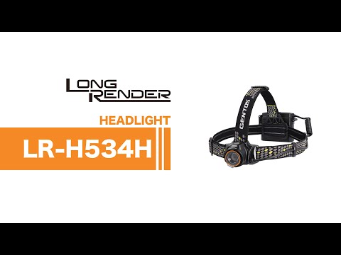 GENTOS_長時間照明頭燈 IP64-USB充電_550流明(LR-H534H)_影片