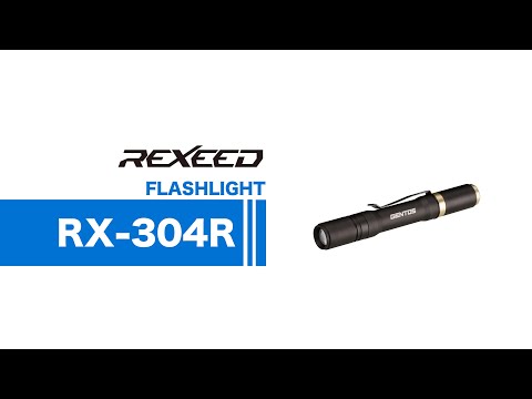 GENTOS_專業調焦手電筒 IP54_200流明-USB-C充電(RX-304R)_影片